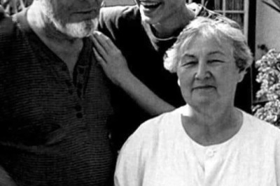 Леонардо Ди Каприо с бабушкой Еленой Степановной Смирновой и дедушкой Вильгельмом Инденбиркеном