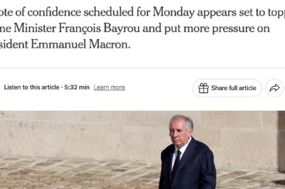 Политический кризис во Франции: премьер Байру готовится к отставке, Макрон под давлением