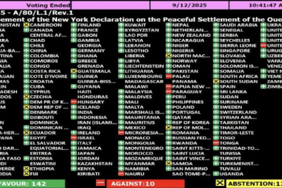 ООН признала Палестину: США и Израиль в изоляции