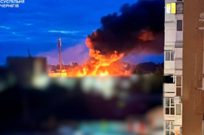 В Нежине Черниговской области полыхает 