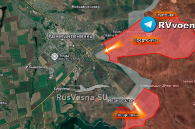 Армия России начала штурм Иванополья, прорываясь к Константиновке с юго-востока
