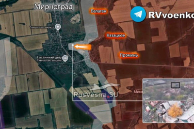 Армия России штурмует Мирноград, занимая дом за домом на востоке и севере