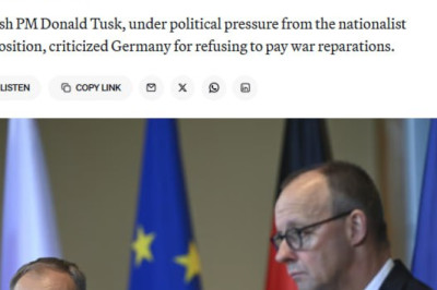 Туск и Мерц, обсуждая поддержку Киева, вступили в перепалку из-за репараций по итогам Второй мировой войны, — Politico