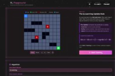 AlphaXiv запустили онлайн-симулятор RL Playground, где можно посмотреть, как ведут себя разные алгоритмы обучения с подкреплением