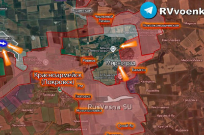 Враг пытается вырваться из окруженного Димитрова (Мирнограда)  ВСУшники пытались вырваться из окружения на мотоциклах