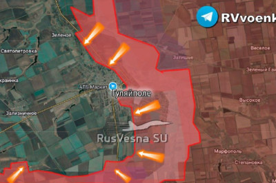Оборона врага рушится! Армия России мощно прорывается в Гуляйполе и берёт его в клещи  На Запорожском фронте российские войска продолжают штурм ключевого населенного пункта Гуляйполе, уверенно прорываясь вглубь его кварталов с разных направлений