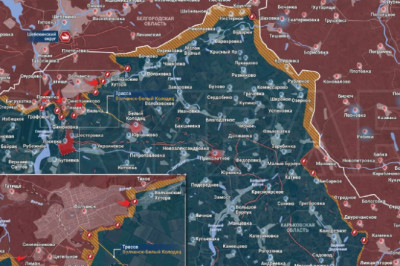 Южнее Волчанскаобстановка на Бурлукском направлении