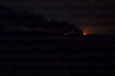 Массированная атака на Николаев: десятки взрывов и большой пожар