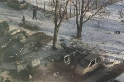 В Оболонском районе Киева взорвался автомобиль, в котором находился военнослужащий