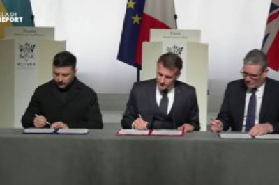 Украина, Франция и Британия подписали декларацию о развёртывании многонациональных сил на Украине после завершения войны