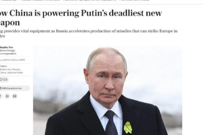 Китай помогает России атаковать Украину «Орешником» и другими ракетами, — The Telegraph