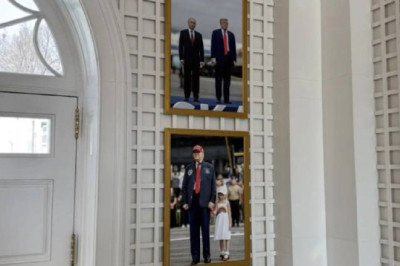 Трамп разместил в Белом доме фотографию, которую ему прислал Путин после исторического саммита на Аляске