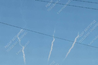 Враг атакует Белгороде работает ПВО