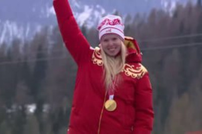 Горнолыжница Варвара Ворончихина принесла России первое золото на Паралимпийских играх   Она победила в супергиганте, пройдя трассу за 1 минуту 15,6 секунд