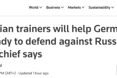 Украина отправит в Германию военных инструкторов, чтобы рассказать как надо воевать против России, — Reuters