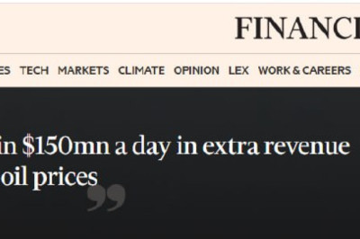 Россия может зарабатывать до $150 млн в день дополнительно из-за войны на Ближнем Востоке, - Financial Times